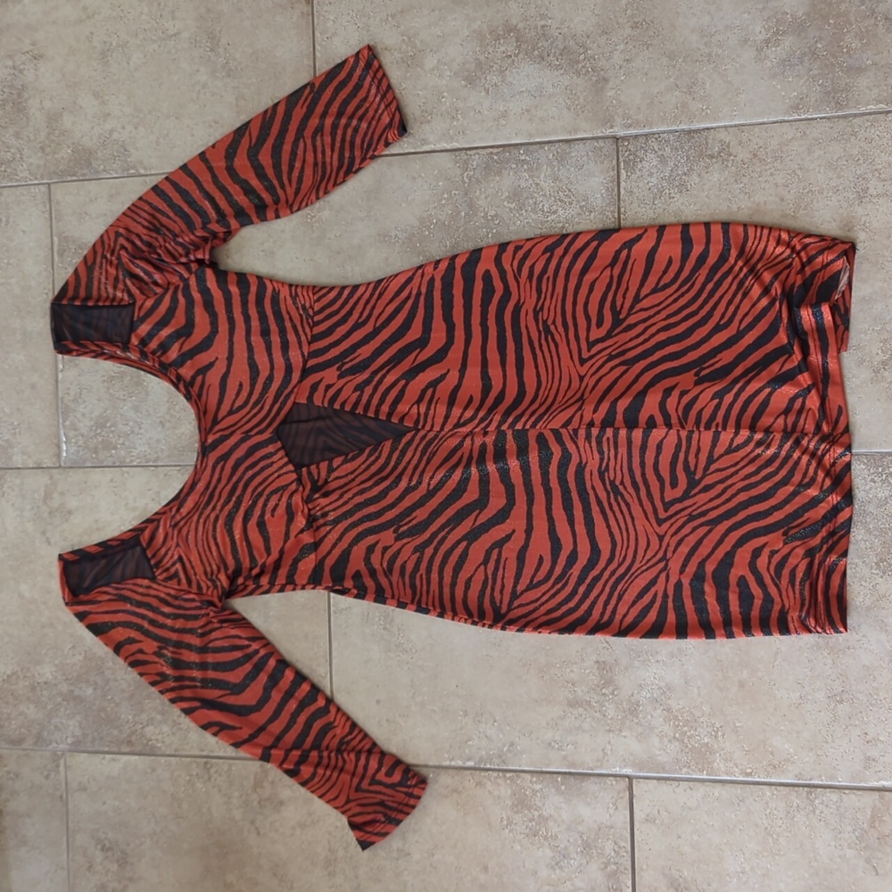 Sexy animal print bodycon dress